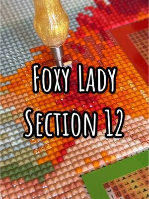 Warm colors for this cold weather ❄️ Canvas: Foxy Lady by Camilla d’Errico from Diamond Art Club #foxylady #diamondpainting #diamondpaint #diamondart #camilladerrico #diamondartclub #craft #hobby #dac #StressRelief #relax #satisfying