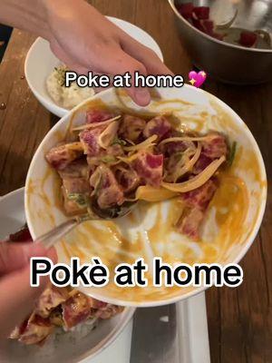 I miss tiny nyc kitchens and watching my friends cook ❣️ but this is so good and easy! Thanks maya #poke #hawaiinpoke #cookingathome #EasyRecipe #pokerecipe #ahituna #hmart 