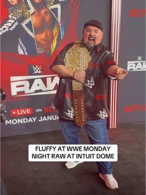 @Gabriel Iglesias walks the carpet for @WWE Monday Night Raw! LIVE at #IntuitDome 💪 #wweraw #WWE #fluffy #fluffyguy #comedian #losangeles #mondaynightraw #fy 