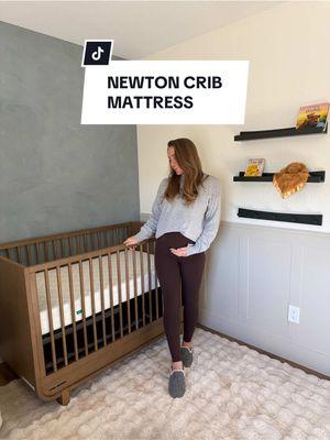 With all of the unknowns in becoming a Mom for the first time, this mattress truly gives me peace of mind knowing it is safer for my little one on the way 🥹 take $40 off with my code FULL1240 @Newton Baby #firsttimemom #newtonpartner #newton #cribmattress #nurseryinspo 