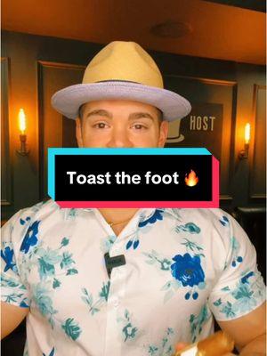 Toasting the foot! 🔥 #viralvideo #trending #trendingvideo #cigar #cigars #cigar101 #cigarroller #fyp #foryou #foryourpage #fy 