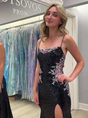 Head over heels in @Ellie Wilde 🖤✨ #kotsovos #kotsovosprom #newarrivals #prom #prominspo #lbd #blackdress #sparkly #fyp 