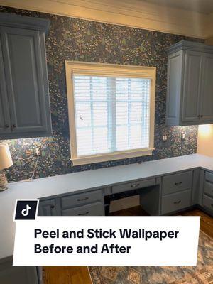 Our first peel and stick wallpaper installation of the year is complete!   #wallpaper #nashville #homeimprovement #wallpaperinstallation #peelandstick 