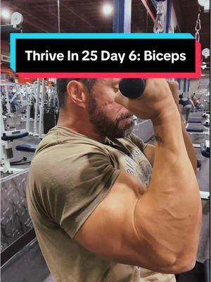 Thrive In 25 Day 6: Biceps #gainersparadise #naturalolympia #naturalbodybuilding #bodybuilding #paulkrueger #2025 #futurefocused #lift #workout #gains #coach #personaltrainer #biceps #pulldowncurls #curls #oldschool #mikementzer #hit #heavyduty #fyp #fypシ #fypシ゚viral 