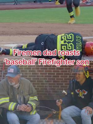 Uhhhh… Mr Dearman, I think your marshmallow is done🫢 @𝑀𝓇. 𝐸𝓁𝑒𝒸𝓉𝓇𝒾ꓘ ⚡️  #firefighter #bananaball #firemen #firemenoftiktok #firemenstuff #baseballboys 