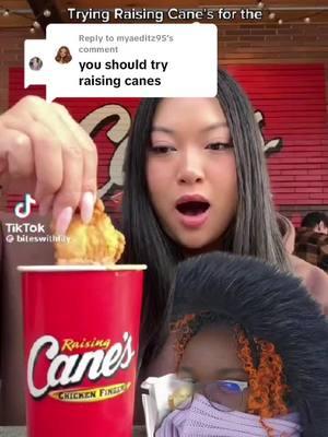 Replying to @myaeditz95 Next stop 📍 raising canes , time square 🇺🇲 #raisingcanes #newyork #Foodie #artisticmakeupqueen   #greenscreenvideo 