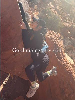 Play the audio with caution 😗 I was a climber before a pickleballer 😅 #rockclimbing #besafeoutthere #igvsreality