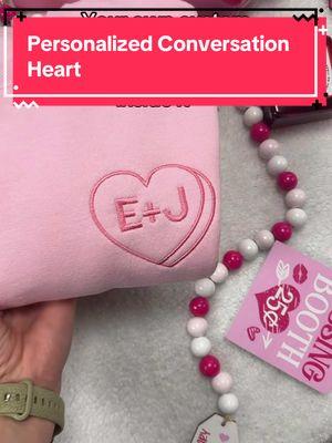 Make and Personalize your heart with anything you want! The color and word choice is yours to make!  Just remember the longer the word(s), the smaller the embroidery.  Make sure you write in what you want, message to seller, when ordering! #customconversationheart #ValentinesDay #conversationhearts #creatorsearchinsights #fyp #valentinesdaygift #tiktokshopyearendsale #fashionlookbook #newyearnewaura #shoppingforher #valentine #cutevalentinesdaygifts 