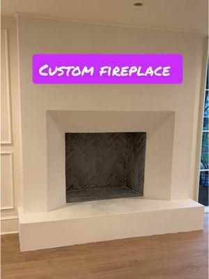 Built a custom fireplace and my friend covered it with Venetian plaster #fireplace #venetianplaster #custom #interiordesign #design #homeimprovement #maxhandypro #customfireplace 