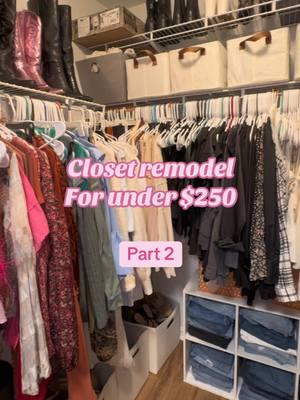 Part 2 LET’S GOOO!!! #closetremodel #closet #remodel #renovation #homerenovation #homeproject #closetsystem #closetmaid #fyp #series 