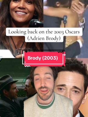 Doing this while winning for a Polanski film was… quite the choice. If Adrien Brody wins an Oscar this year, he should set a good example, and apologize to Halle Berry.  #adrienbrody #halleberry #oscars #hollywood #entertainment #film #actors 