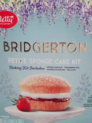 #bridgerton #netflix #bettycrocker  #walmart  #cake  #spongecake  #coquette  #coquetteaesthetic #baking #whippedcream #strawberryjam #delicious  #fyp  #bakingkit 