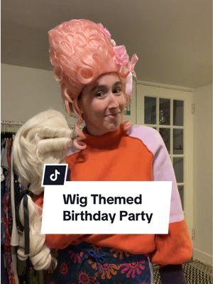 I have been wanting to throw a fun kind of birthday party like this for a while. I am so excited to see what wigs my guests will wear. #wigparty #birthdayparty #birthdaypartytheme 