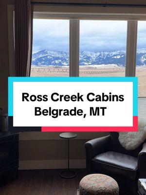 We found the most perfect little @airbnb cabin to stay at in Montana. I’d relive this vacation 100x if I could. @Ross Creek Cabins #montana #honeymoontrip #wintervacay #husband 