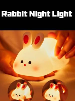 Goodnight,little one.May your dream be as soft as this bunny#bunnylamp #nightlight #kidsroom #touchsensor #rechargeable #cutelights #nighttimemagic #giftideas #touchlight #cutegifts #cutehomedecor #cutedecor #tiktokmademebuyit #fyp 