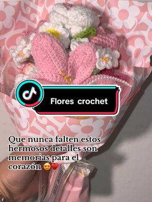 Flor de crochet hecha a mano  perfecta para los regalos de san Valentín 💝 #detalles #flowers #sanvalentin #ValentinesDay #giftideas #giftvalentineday 