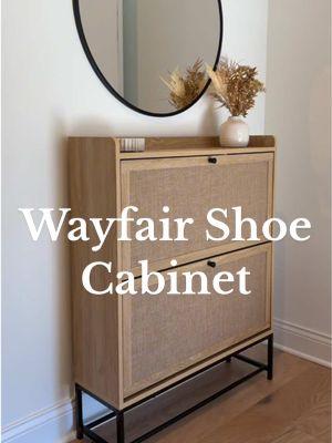 Time to get organized!  I grabbed this shoe cabinet that holds up to 20 pairs of shoes and it has really cleaned up our mudroom entryway from our garage! 👟 👞 👠  #wayfair #wayfairfinds #shoestorage #homehacks #shoecabinet #shoeorganization #mudroomstorage #entrywayorganization @Wayfair 