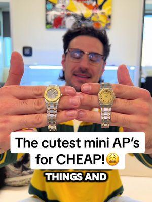 The cutest mini AP’s for CHEAP!😩#creatorsearchinsights #watchoftheday #ladieswatches #audemarspiguet #bybarnett #rolex #watchesoftiktok #watchaddict 