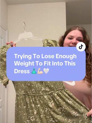 So excited for this journey 👗🤍 #weightloss #weightlossjourney #100lbweightlossjourney #fitness #health #goalweight #weightlossgoal #dreamdress 