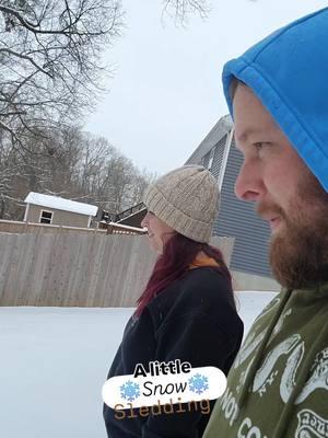 Winter fun ❄️ @itsmekim  #snow #winter #sledding #familyfun #neighbors #annoywifeproject #havingfun #wifey #shestilllovesme  #havingfun #thewife #jokes #funny #laugh #laughing  #wifey #jokingaround #funnywife #wife #shescrazy #shescute #reels #joking #cornycouple #corny #cornyjokes #weirdcouple