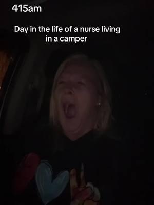 Day in the life of a nurse living in a camper. #nurse #nurselife #camper #camperlife #fyp #ditl #smallspace #camperlivingwhilebuilding 