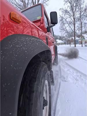 Snowy Day needs a Land Rover #landrover #defender #4x4 #4x4offroad #offroad #fun #snow #blizzard #diesel #defender90 