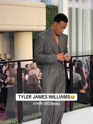 🤩🤩 credit @E! News  #creatorsearchinsights #tylerjameswilliams #tylerjameswilliamsedit #abbottelementary #abbott #goldenglobes 