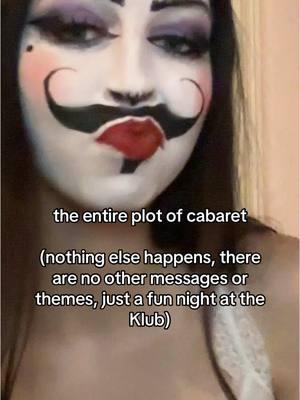 i actually love all of yall #cabaret #emcee #emceemakeup #emceecabaret #ukrainecabaretcosplay #makeup #androgynous #clublife #lovemymustache #ukrainiancabaret 