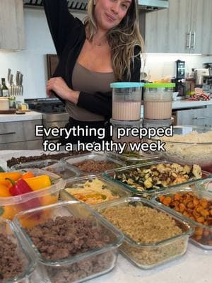 everything I prepped this week for a healthy 2025 🥳💪 #mealprep #foodprep 