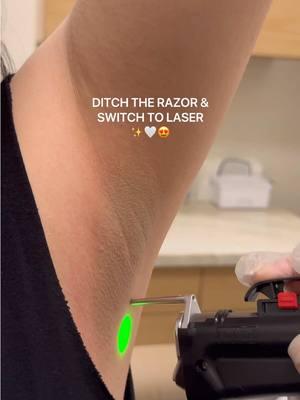 You know the drill! 🤍✨ DITCH THE RAZOR!! #laserhairremoval #hairfree #hairremoval #laserclinic #trending #beauty #laser #skincare #smoothskin #ingrownhair #satisfying 