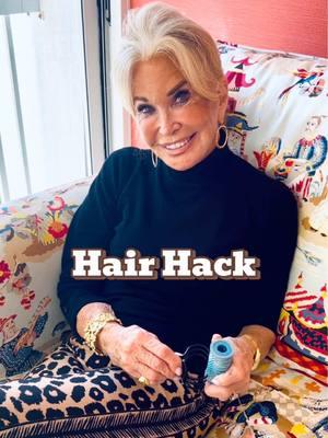 Have you tried this!?  #hairhacks #hotrollers #updohairstyle #hairover50 #suebelle 