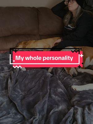 Yep, this is my whole personality until spring. Way too much is happening in the world and I'm exhausted! #dogmomlife #packlife #doglover #lifewithdogs #dogmomaf #CozyVibes #WinterWithDogs 