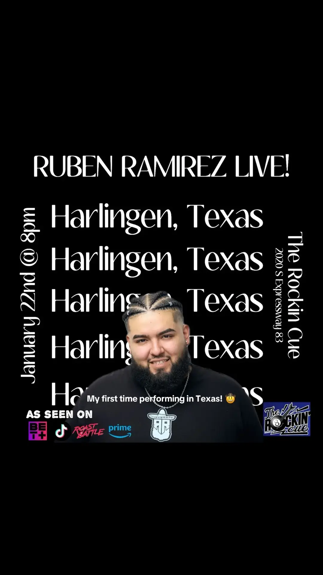 I’m hella excited to be coming to Texas this month! Make sure you guys keep telling me where to come cuz ima SLIDE!!! First show of 4 during my first Texas run but don’t worry I’ll be back soon 😉 #texas #harlingentx #harlingen #southtexas 