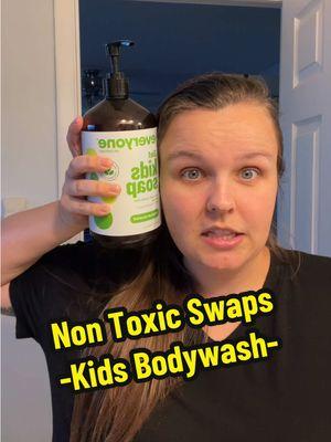 Simple yet cost efficient! Best to switch AFTER you run out of your current bodywash🫧🙌🏼 #nontoxicliving #nontoxicswaps #kidsbodywash #momtok #momhack #momof4 #kidssoap 