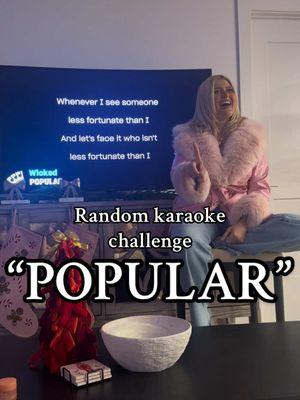 🩷🩷🩷 #randomkaraoke #wicked #popular #tyraoke #tyramadison 