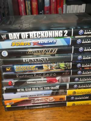 Nintendo GameCube Games #WWE #sonic #007 #nintendo #retrogaming #gamecube #starfox #pokemon #metalgearsolid #supersmashbros #NBA #residentevil #nostalgic #childhoodmemories #90skids #90sbaby #2000skids #2000sbaby 