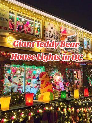 This Dream Giant Teddy Bear House is available all year round but their Christmas Lights is amazing and just won the local Ring of Lights Holiday Light Decorating contest in New Port Beach. The owners were in the front yard to greet us and answer questions: 6140 bears are collected over 25 years.  This past year alone, she collected 400 bears! There are all kinds of bears in All kinds of costumes.  Many are animatronics.  Pooh Bear is my favorite.  She is leaving up the Christmas lights for a few more days. 538 South Bay Front Newport Beach, CA 92662 There are tons of other amazing Lights in the area, I will show in my stories.  Comment below what you think. Like and save this post, send to someone who needs! Follow @magicalsoulfoodie for more Disneyland and local News and Magical Finds. #disneyparks  #magicalsoulfoodie #disneyland #disneylandblog  #disney  #disneynews #disneylandmagickey  #disneyparks #magickey #waltdisneyworld  #christmas #holidaysatdisneyland  #disneylandchristmas  #christmastree #oc #orangecounty #ocevents #newportbeach #abc7eyewitness #laevents #losangeles #Pooh #christmaslights #ringoflights #lagunabeach #happynewyear #teddybear #plushies #teddybearhouse #kawaii 