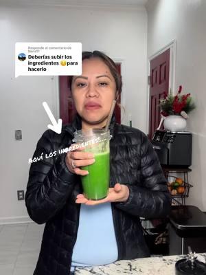 Respuesta a @Nena17 delicioso jugo verde#jugoverdedetox#jugoverdereceta 