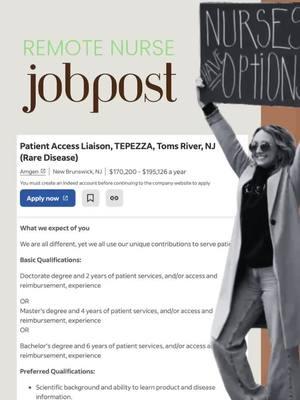 Ok I could deal with that salary🤯💪🏼🎉🚀 Nurses have options💪🏼 leaving bedside doesn’t mean you have to take a pay cut. In fact, being a remote nurse or a nurse in biotech can be an INCREASE⚡️ in some cases.  #bullishnurse #wfhnursejobs #remotenursejobs #nurselife #nursetok #nursingcrisis #nurseburnout #nursedifferently 