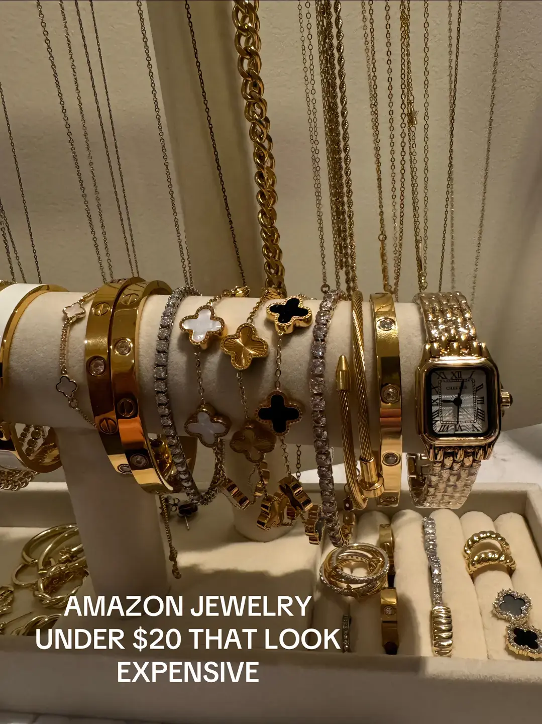 These affordable amazon jewelry finds are too good. These are my favorites. Luxury style on an amazon budget. Everything can be found on my s f #amazon #amazonfinds #amazonfavorites #amazonmusthaves #thingsidontregretbuyingamazon #thingsidontregretbuying #amazonjewelry #amazonjewelryfinds 