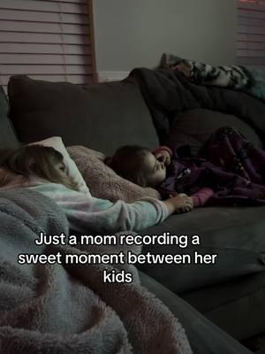 Not her ruining a perfectly sweet candid moment with her sister! 🤣 #sisters #sweetmoments #ruined #funny #kidswillbekids #kidsoftiktok #MomsofTikTok #momlife #expectationvreality #reality #hilarious #lovethem 