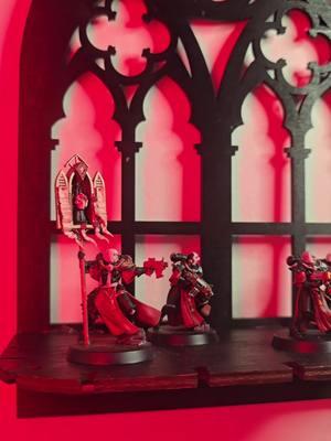 My wall decor goes hard for the Emperor 😌🙏⚜️ #adeptasororitas #warhammer40k #warhammercommunity #warhammerpainting 