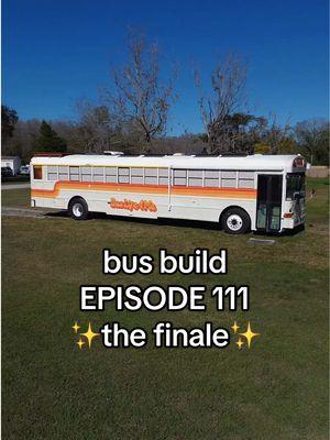 the finale of our bus conversion 🥳🚌 111 episodes in the making! we are so grateful for each & everyone one of you! thank you for following along on this ride & supporting us every step of the way 🫶🏼 although this conversion series is done, we’re not going anywhere 😉 expect lots of decorating, moving in, & bus life videos to come 🤗💛 . . . #skoolie #buslife #busconversion #skoolieconversion #skooliebuild #skoolielife #vanlife #vanconversion #camper #rvlife #homeonwheels #renovation #renovationseries #DIY #diyproject #homeimprovement #beforeandafter #tampaautowraps 