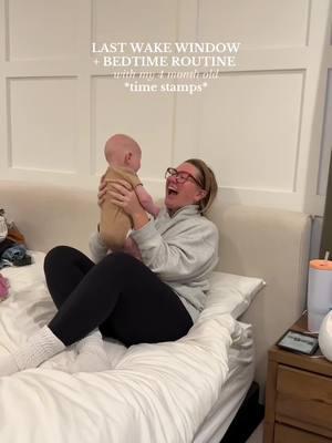 NIGHT ROUTINE 🥹💙 we just switched him over to his crib 3 nights ago so we’re still figuring out our routine!! #momof3 #4monthold #bedtimeroutine #wakewindow #momlife #eveningvlog  