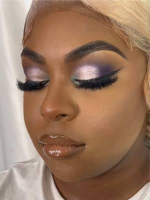 Hey cutie 💜🩵 Booking link in bio🫶🏽 #CapCut #stlmakeup #stlmua #stlouis #glittermakeup #makeuptutorial #fyyyy 