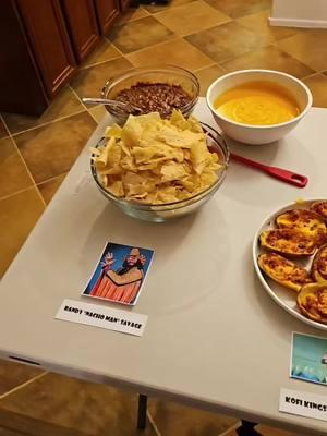 Since tonight's #mondaynightraw was a bit more special, I surprised my son with some special dinner!  #WWE #OTC #romanreigns #sethrollins #solosikoa #therock #drewmcintyre #cmpunk #codyrhodes #acknowledgeme #wweraw #wrestling #party #food 