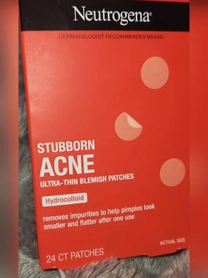 Definitely recommend. wish they had more pimple patches in they box because they don't coke with a whole lot but they are the good ones. #neutrogena #stubbornacne #pimplepatch #skincareroutine #teenagers #skincare #collaborations #prhaul #prpackage #tiktokshopfinds #TikTokShop #giftfromTikTokShop #giftfromTikTok #tiktokshopaffiliate 