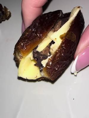 How can a date, butter, salt & little hu chocolate taste like cookie dough! The absolute best treat on animal based diet! #dateandbutter #animalbased #healthytreat #fyp 