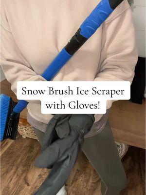 This snow brush reaches across my tall suv! Bring in the snow Wisconsin! #creatorsearchinsights #snowbrush #snowstorm #snowday #snow #ice #icescraper #gloves #newyearnewaura #tiktokshopjumpstartsale  