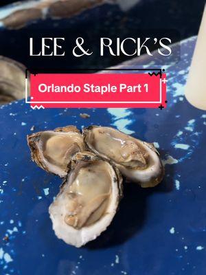 Shuck yeah! 🦪 If you haven’t been to Lee & Rick’s, are you even an Orlando local? Slide up to the iconic concrete bar, grab a bucket of oysters, and get ready for a shell of a good time. They have been doing this since 1950🥹 and now it’s run by the original owner’s oldest son 🐚✨ Fresh seafood, old-school vibes, and memories waiting to be made. LETSTRYTHIS 🙌  #OrlandoEats #ShuckItUp #orlandofoodie #orlandofood #orlandorestaurant #oysterbar 